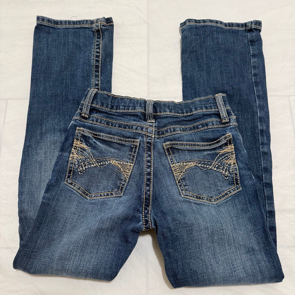 Wrangler 20x Vintage Bootcut Slim Fit Boy Jeans Size 12 Regular